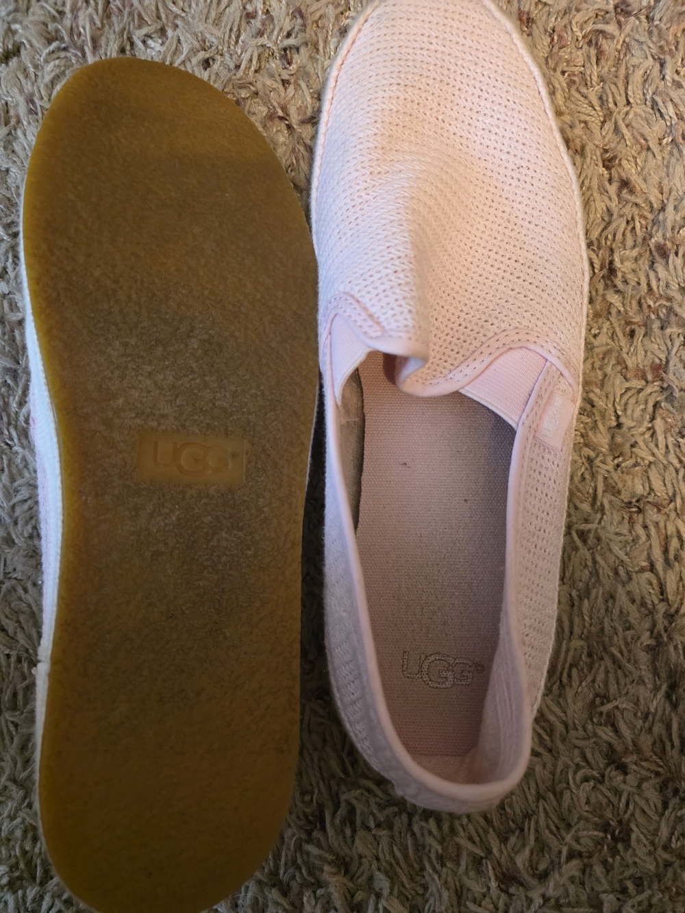 UGG Women’s Slip-On Knit Mules in Light Pink